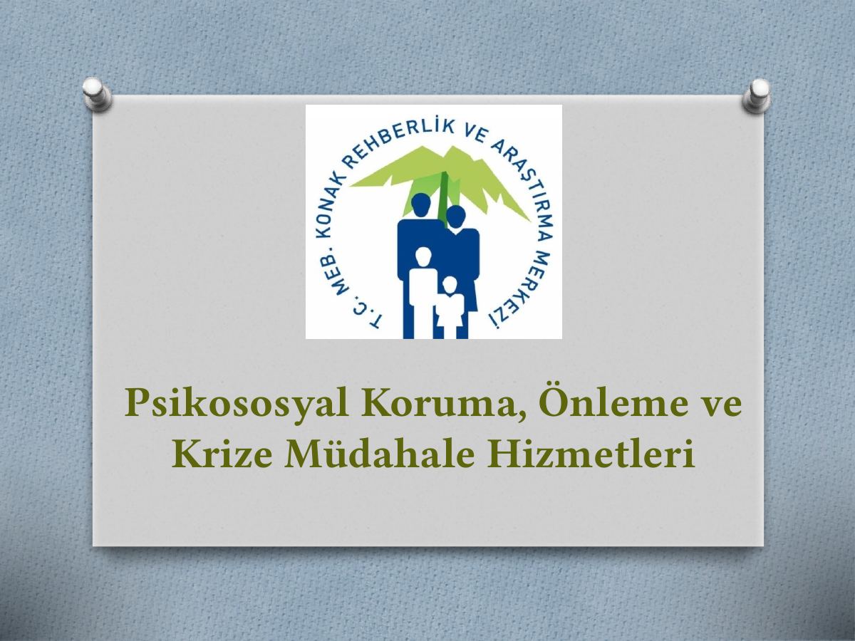 Psikososyal Koruma, Önleme ve Krize Müdahale Hizmetleri Yönergesi — gerçek ilk sayfa