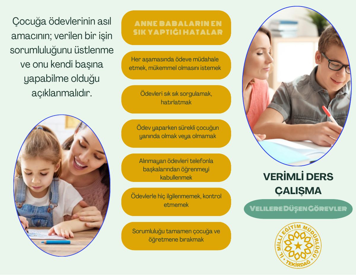 VERİMLİ DERS ÇALIŞMA BROŞÜRÜ — gerçek ilk sayfa