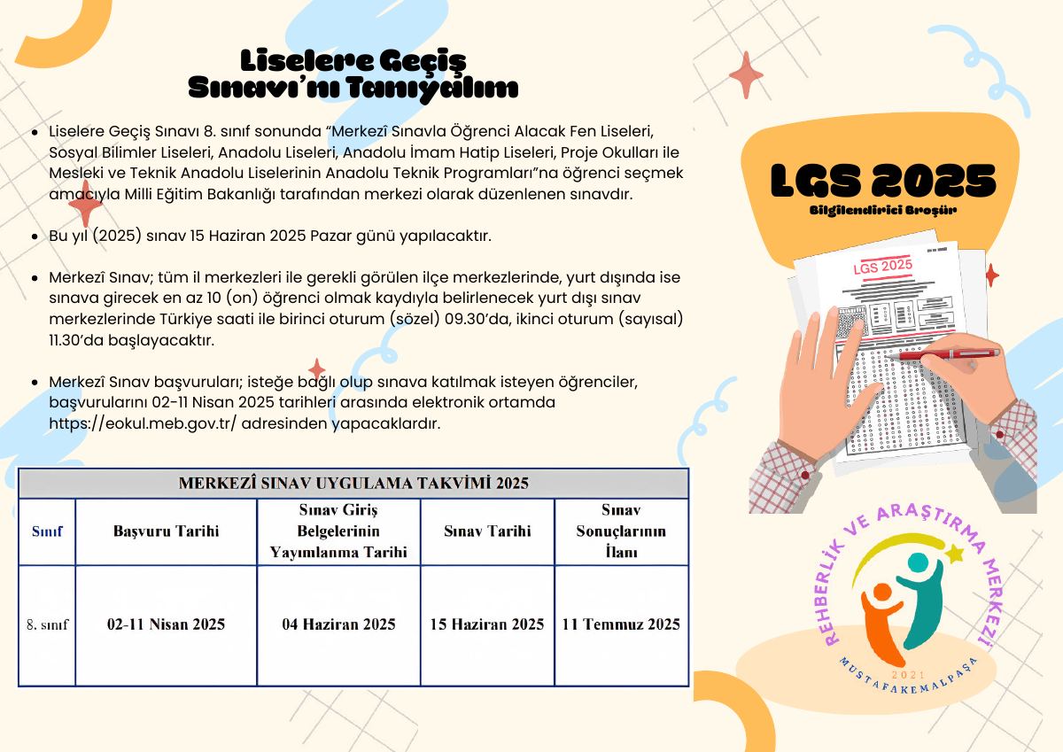 LGS 2025 Bilgilendirici Broşür - mkpram.meb.k12.tr — gerçek ilk sayfa
