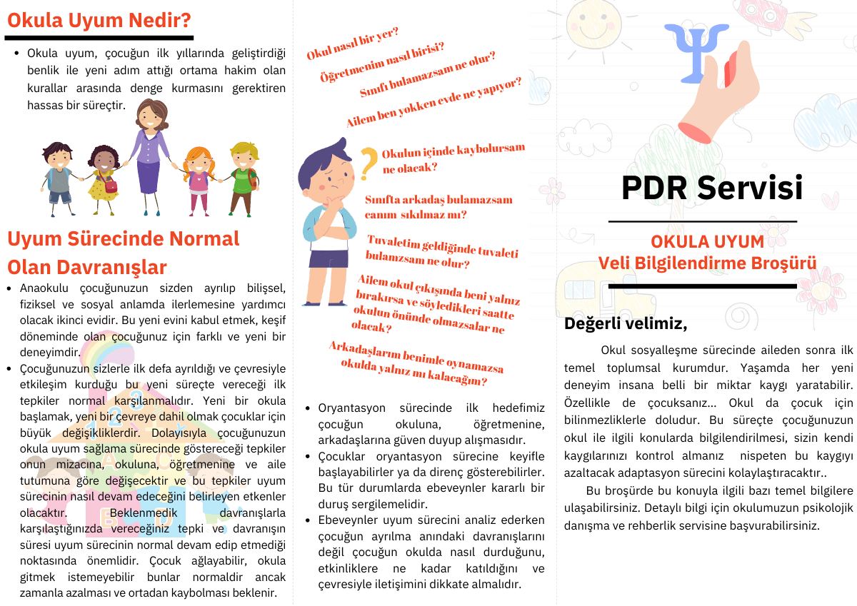 Okula Uyum Veli Bilgilendirme Broşürü - 774001.meb.k12.tr — gerçek ilk sayfa