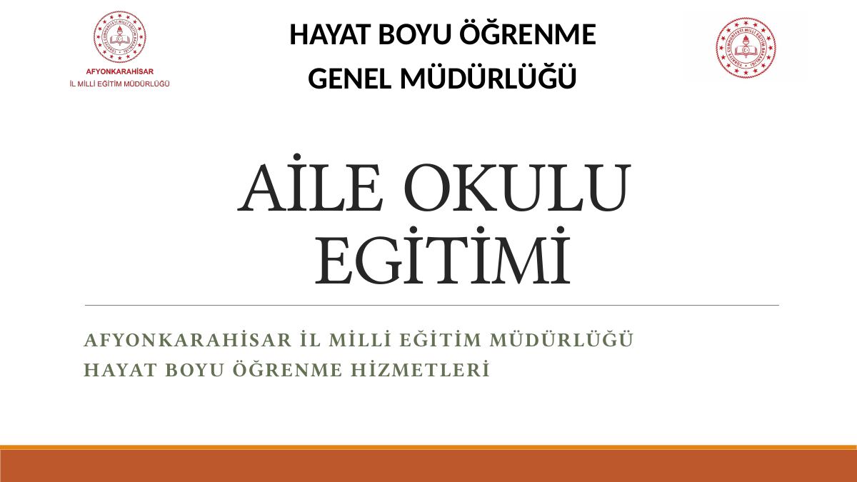 AİLE VE OKUL EĞİTİMİ SUNUMU — gerçek ilk sayfa