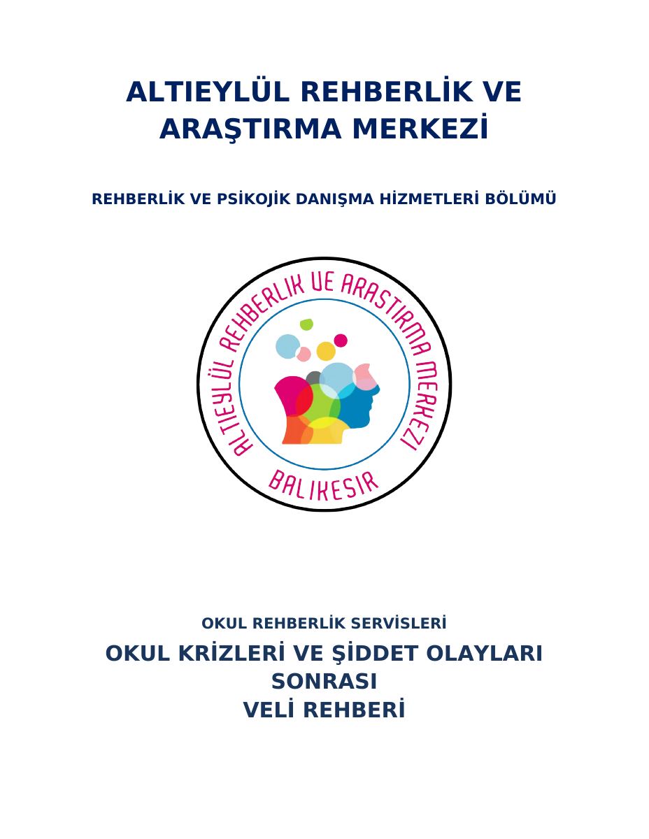 Okul Krizleri Veli Rehberi — gerçek ilk sayfa