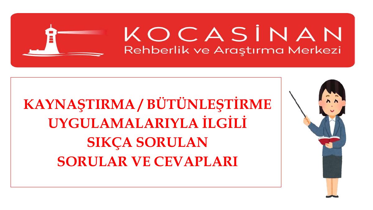 KAYNAŞTIRMA / BÜTÜNLEŞTİRME UYGULAMALARIYLA İLGİLİ — gerçek ilk sayfa