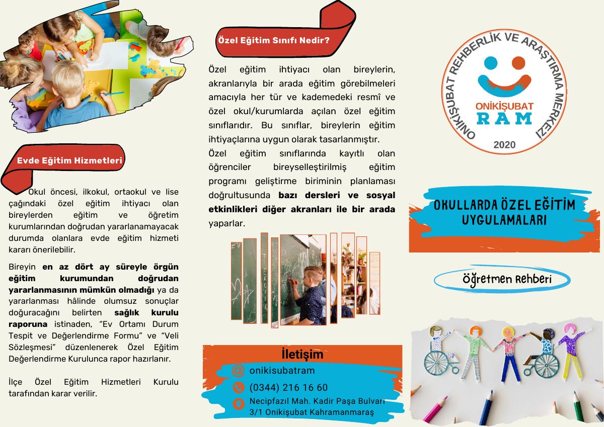 Okullarda Özel Eğitim Uygulamaları — gerçek ilk sayfa