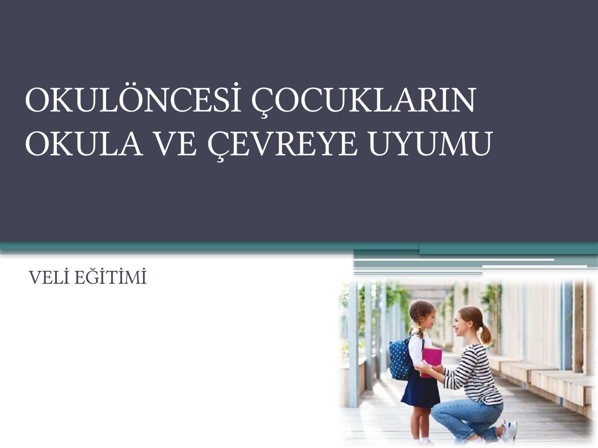 Veli Eğitimi — gerçek ilk sayfa