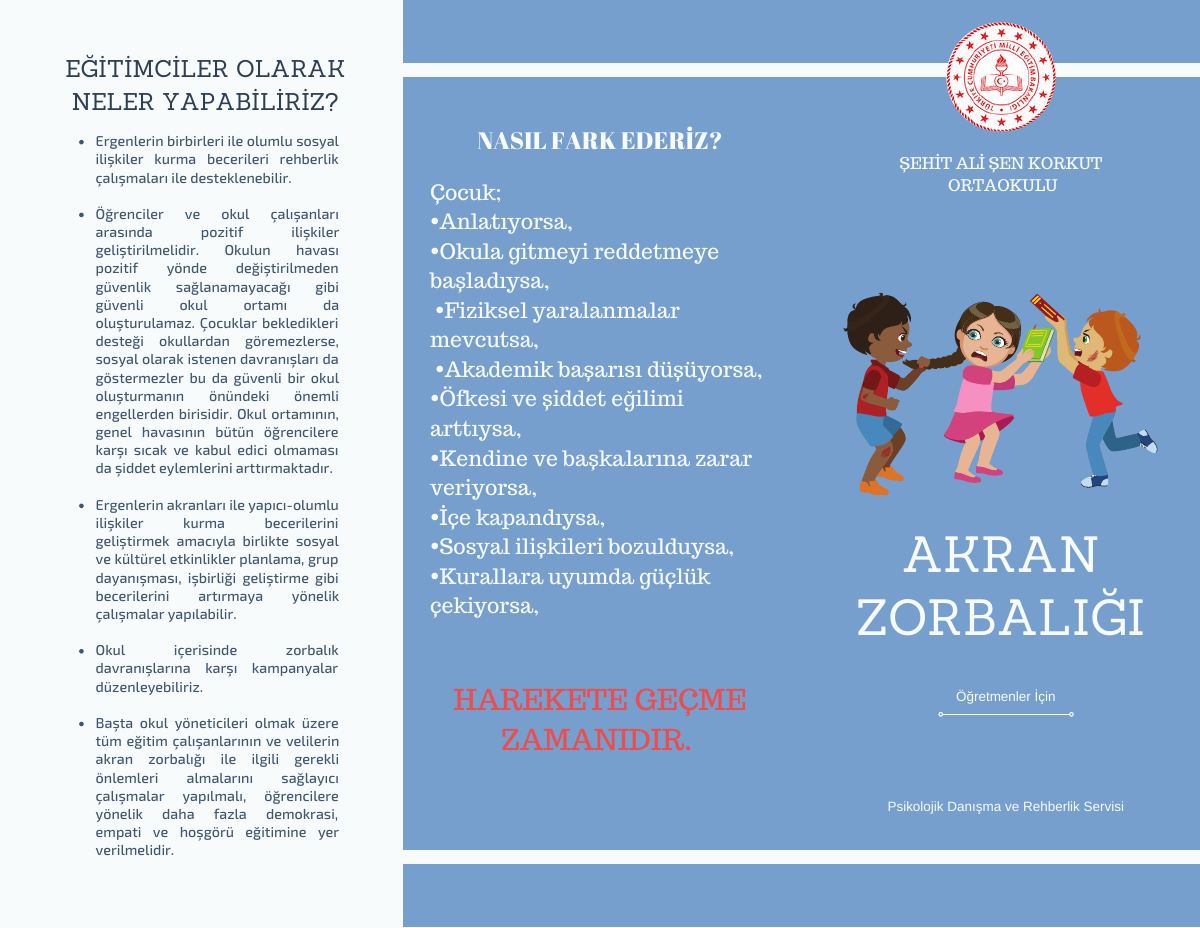 akran zorbaligi ogretmen brosuru 1 — gerçek ilk sayfa