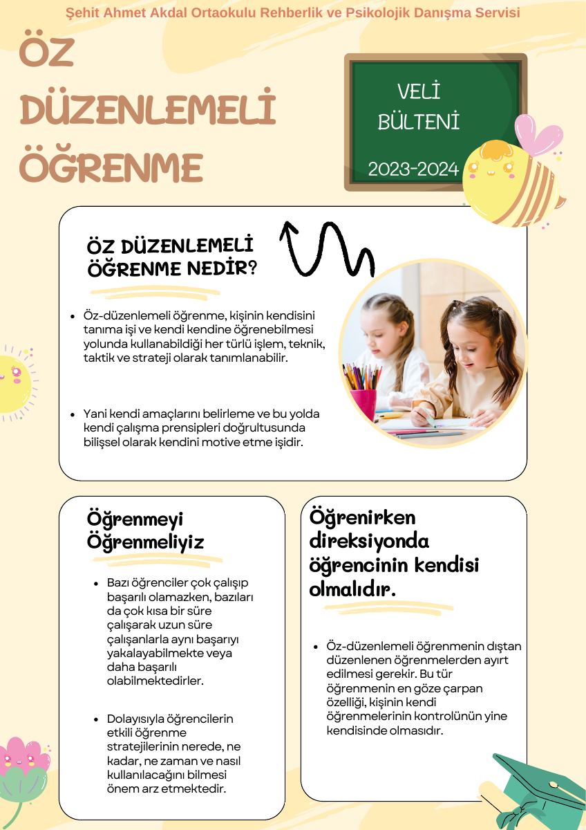 Öz Düzenlemeli Öğrenme — gerçek ilk sayfa