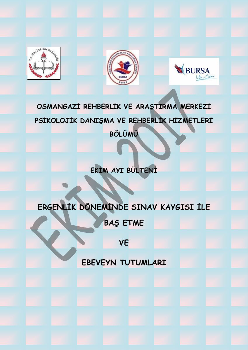 Sınav Kaygısı ve Ebeveyn Tutumları — gerçek ilk sayfa