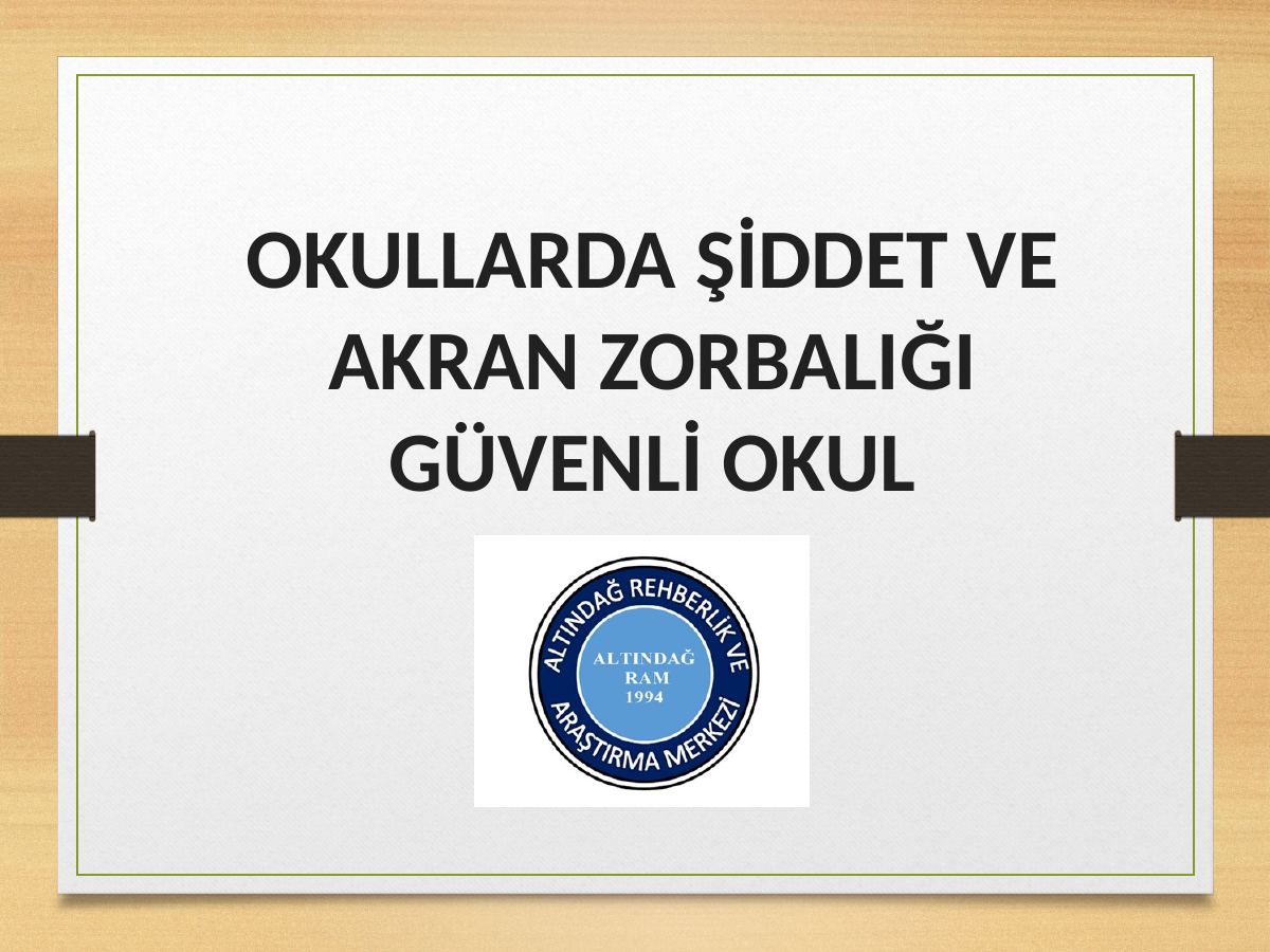 OKULLARDA ŞİDDET VE AKRAN ZORBALIĞINI ÖNLEME VE GÜVENLİ OKUL — gerçek ilk sayfa
