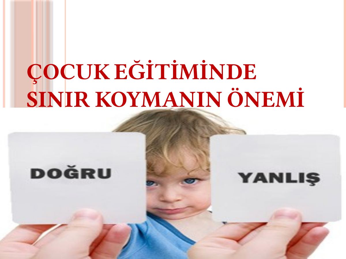Çocuk Eğitiminde Sınır Koyma Veli Sunusu (Özel Eğitim) — gerçek ilk sayfa