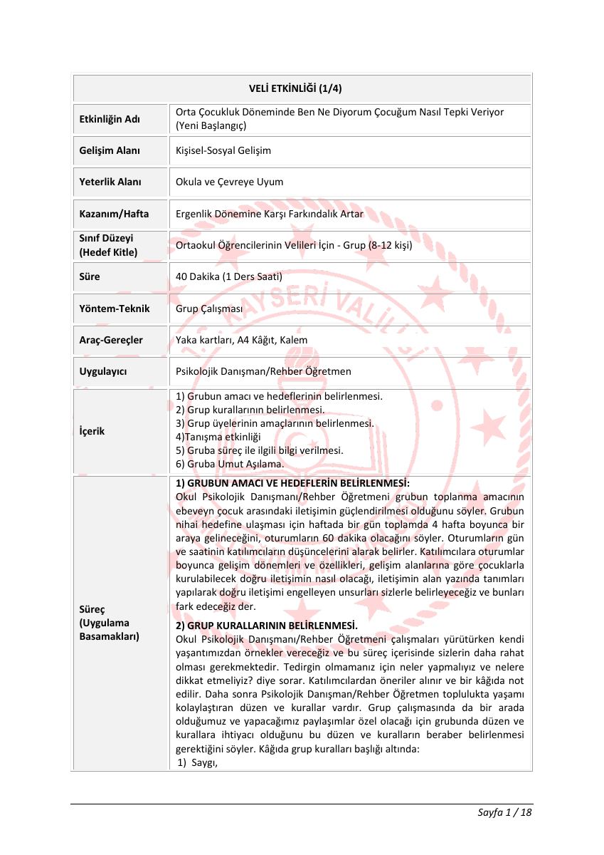 Veli Etkinlikleri-1 (4 Etkinlik-Oturum) — gerçek ilk sayfa
