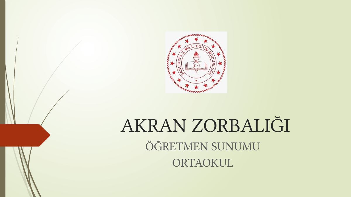 Akran Zorbaliği — gerçek ilk sayfa