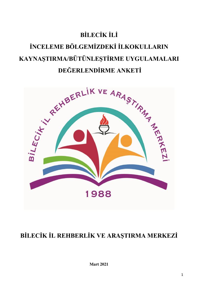 Kaynaştırma Uygulamaları Anket Raporu — gerçek ilk sayfa
