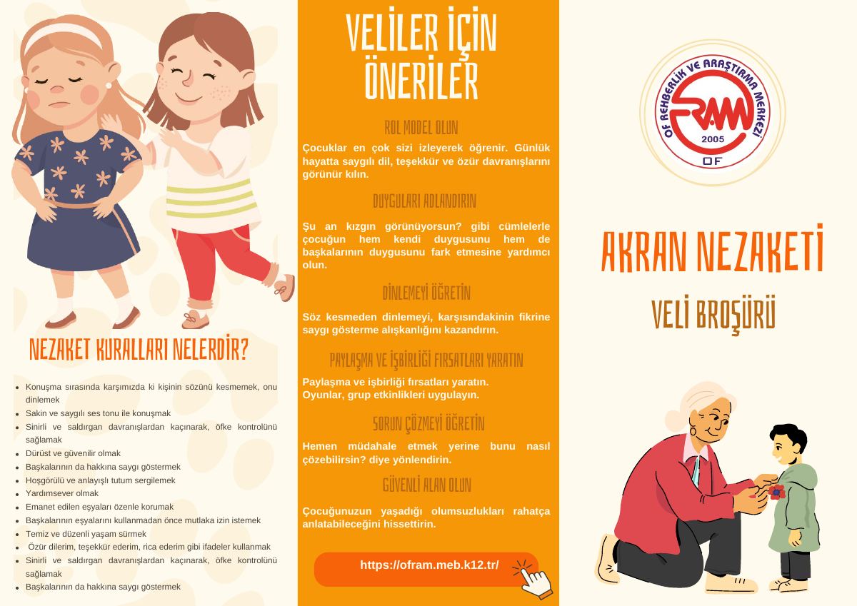 Akran Nezaketi Veli Broşürü — gerçek ilk sayfa