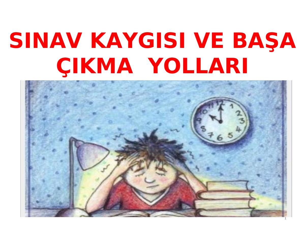 SINAV KAYGISI ÖĞRENCİ SUNUM — gerçek ilk sayfa