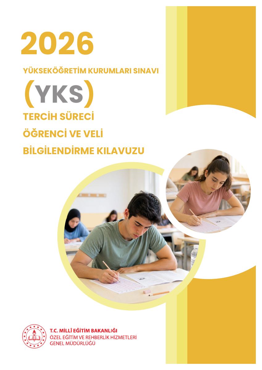 2026 Yks Tercih Kılavuzu — gerçek ilk sayfa