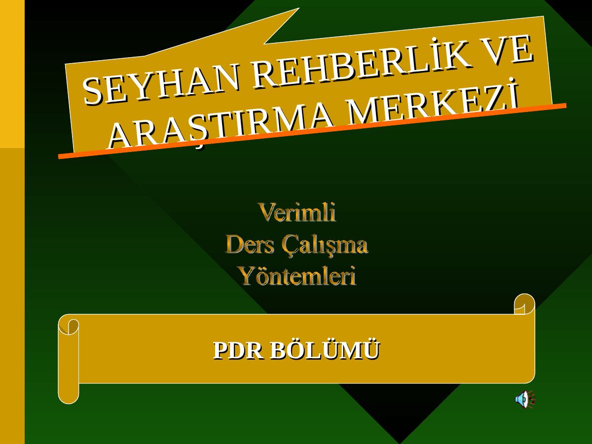Verimli Ders Çalışma Teknikleri Sunum — gerçek ilk sayfa