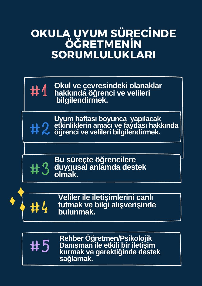Okula Uyum-Öğretmen Sorumlulukları — gerçek ilk sayfa