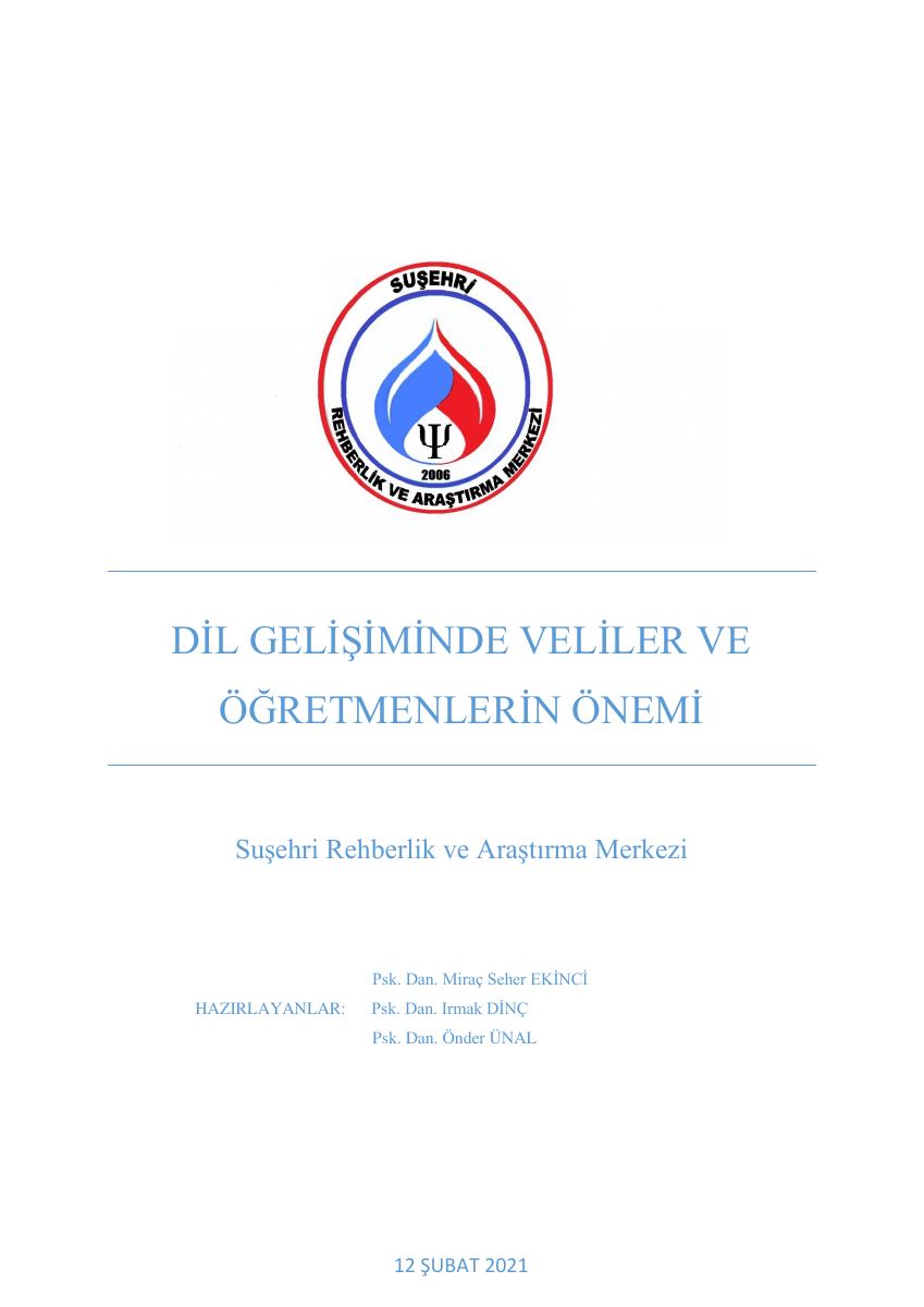 Dil Gelişiminde Veliler ve Öğretmenlerin Önemi — gerçek ilk sayfa
