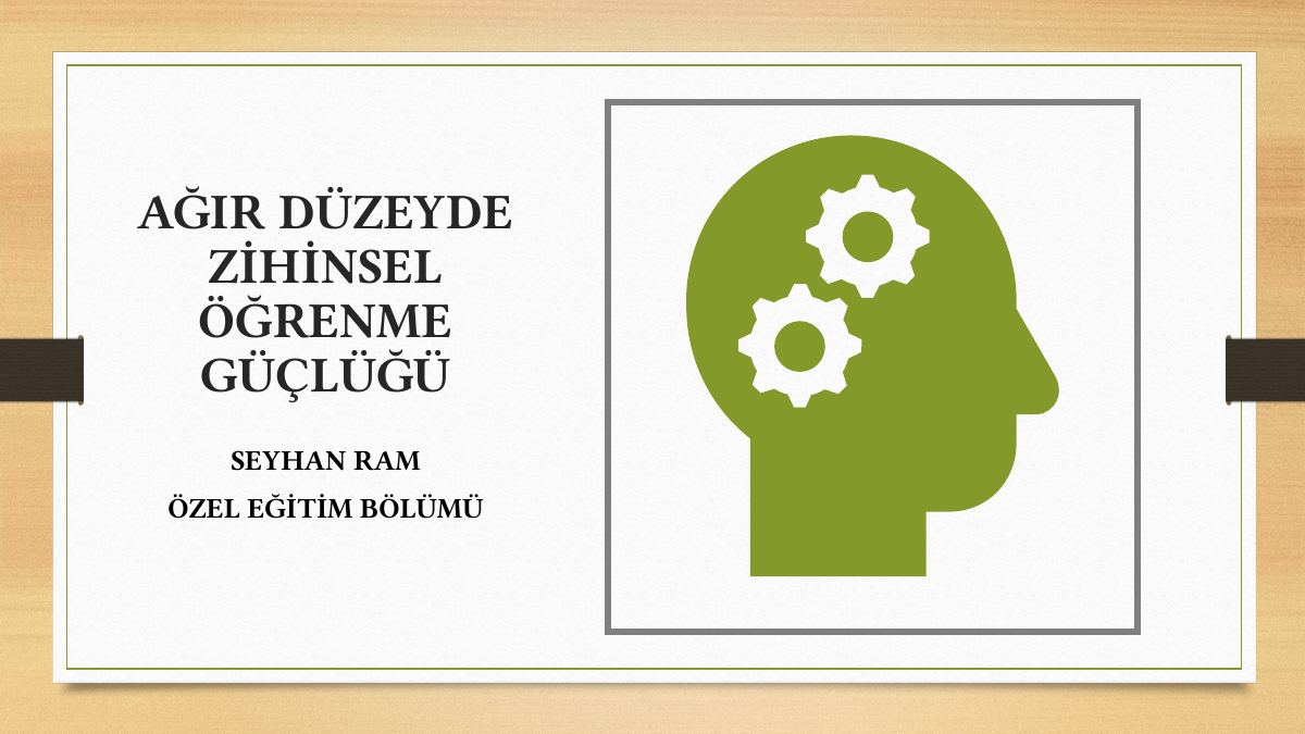 Ağır Düzeyde Zihinsel Öğrenme Güçlüğü — gerçek ilk sayfa
