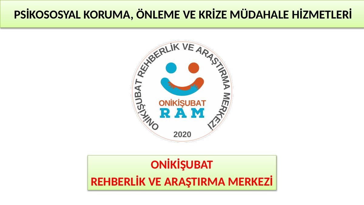 Psikososyal Koruma, Önleme ve Krize Müdahale Hizmetleri Sunusu — gerçek ilk sayfa