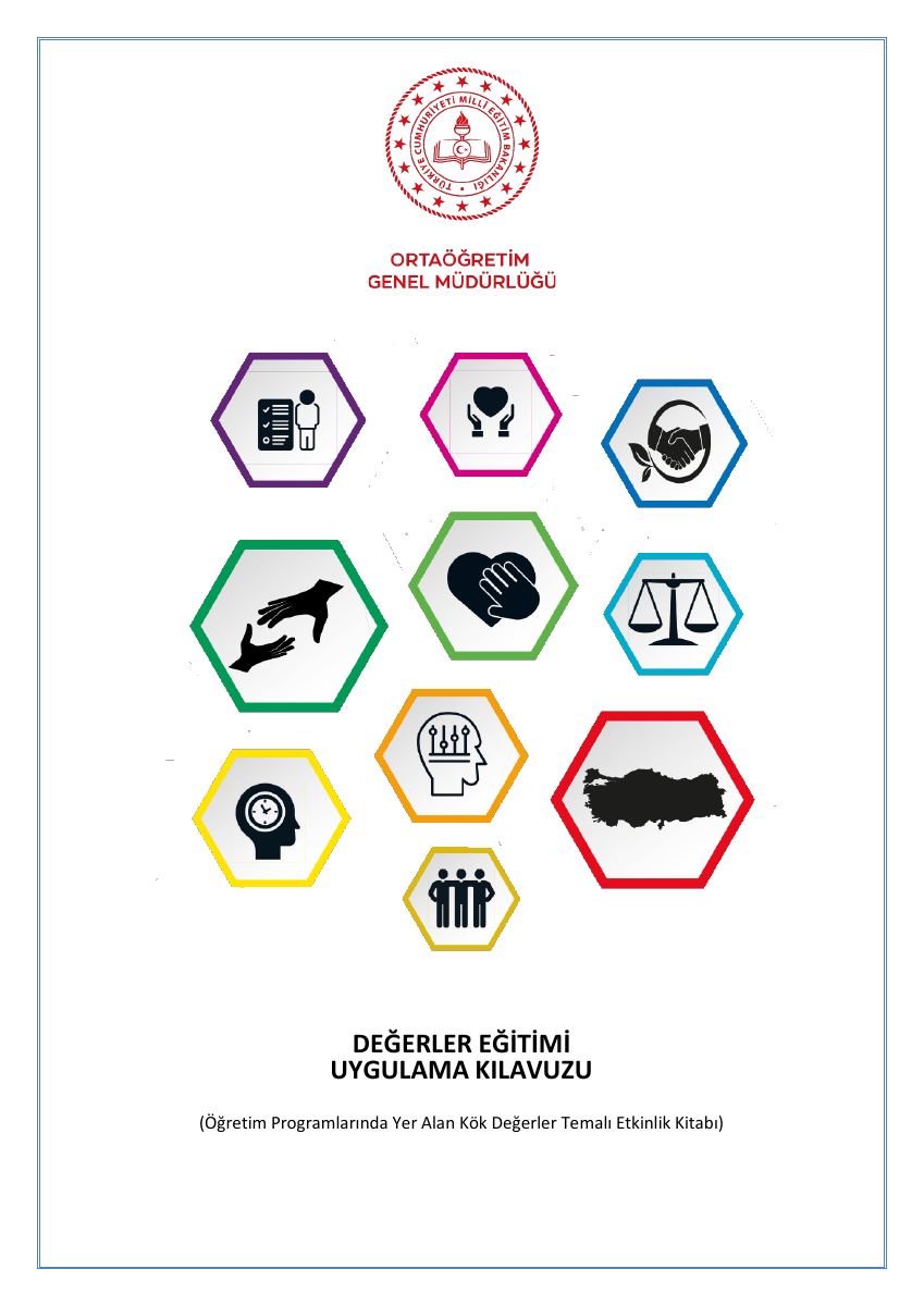 Değerler Eğitimi Uygulama Kilavuzu — gerçek ilk sayfa