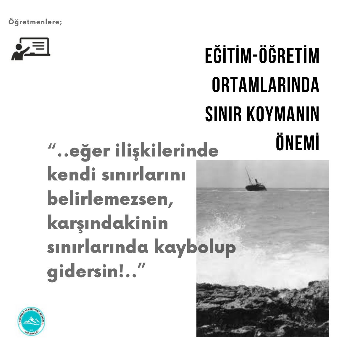 Sınırları Belirlemek · Eğitim-Öğretim Ortamlarında Çalışanlar İçin Rehber — gerçek ilk sayfa