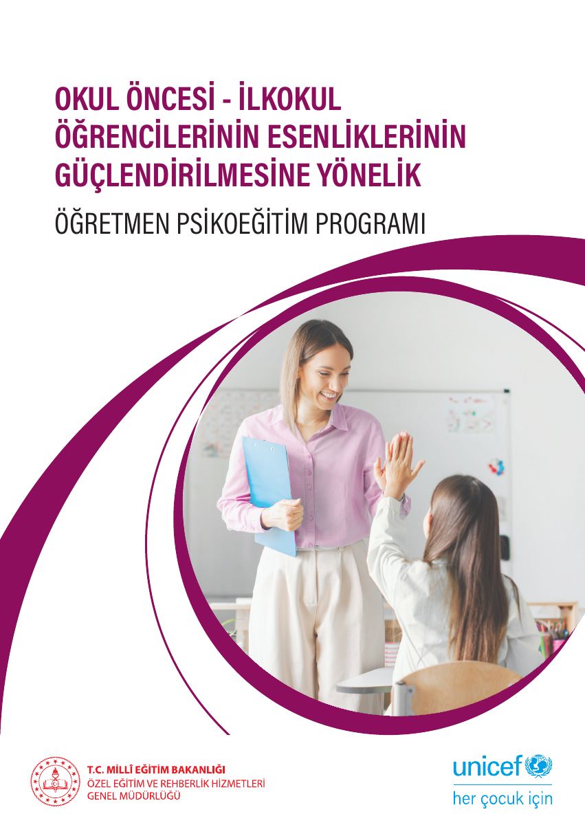 Esenliği Güçlendirme – Öğretmen Psikoeğitim Programı · Okul öncesi / İlkokul — gerçek ilk sayfa