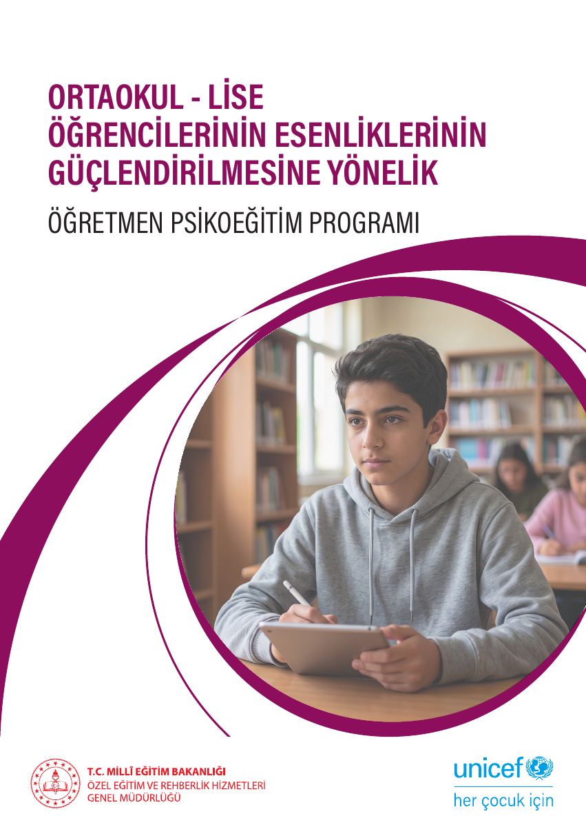 Esenliği Güçlendirme – Öğretmen Psikoeğitim Programı · Ortaokul / Lise — gerçek ilk sayfa