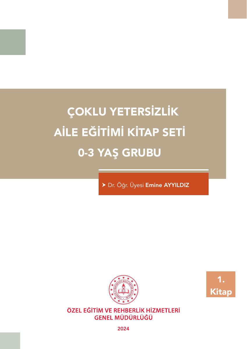 Çoklu Yetersizlik Aile Eğitimi · 0-3 Yaş — gerçek ilk sayfa