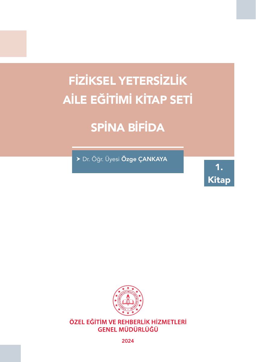 Fiziksel Yetersizlik Aile Eğitimi · Spina Bifida — gerçek ilk sayfa