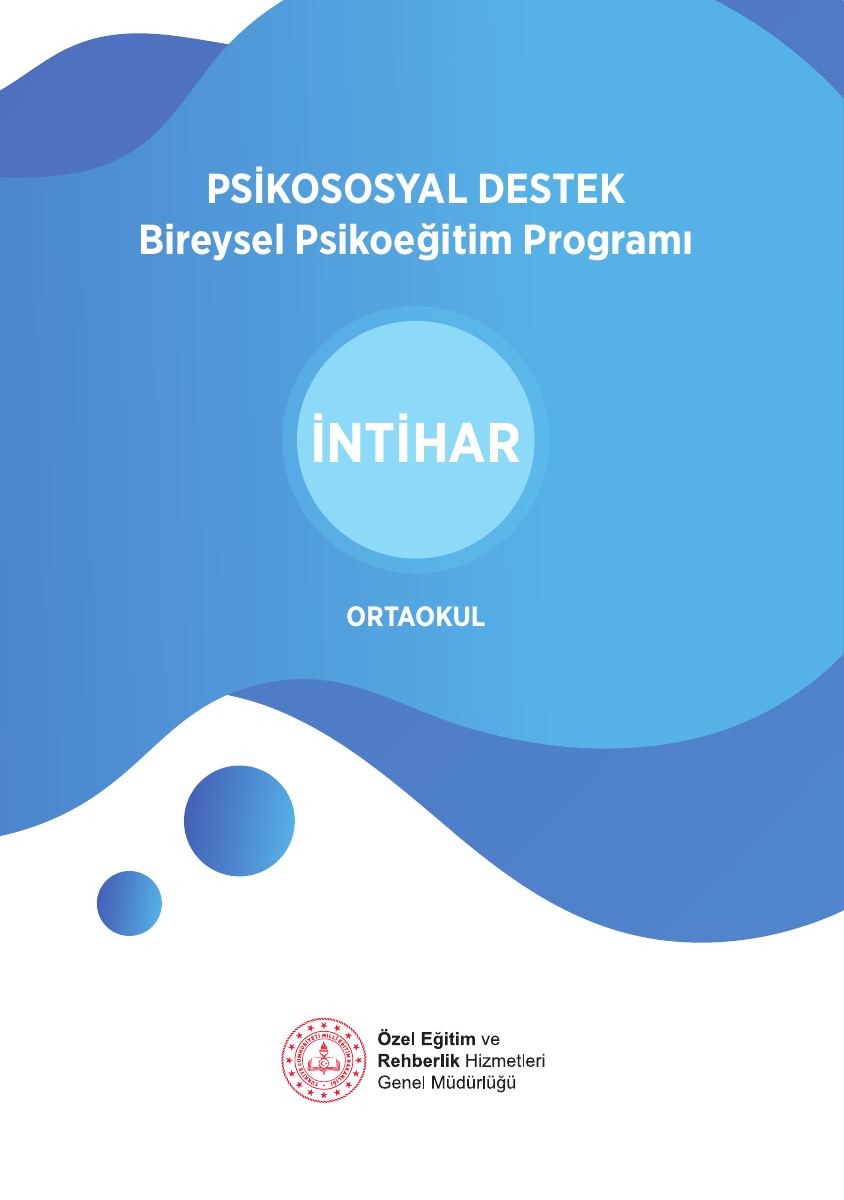 İntihar Girişimi · Ortaokul Bireysel Psikoeğitim Programı — gerçek ilk sayfa