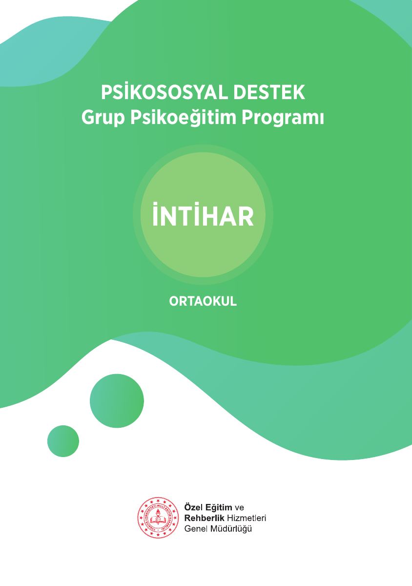 İntihar Girişimi · Ortaokul Grup Psikoeğitim Programı — gerçek ilk sayfa
