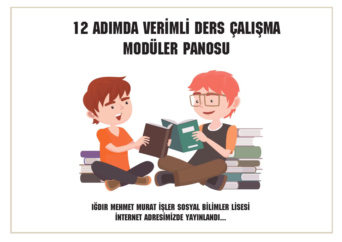 12 Adımda Verimli Ders Çalışma · Modüler Pano — gerçek ilk sayfa